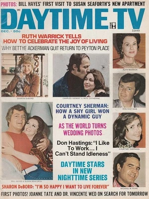 Daytime TV Dec 1972 DON HASTINGS-RUTH WARRICK-SHARON DEBORD-COURTNEY SHERMAN-SFT - Image 1 of 4