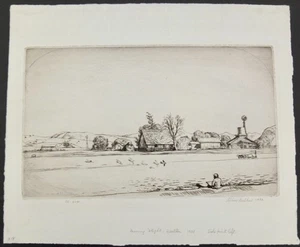 Grabado Arthur Millier 1933 "Morning Flight, Buellton" firmado numerado y titulado - Imagen 1 de 11