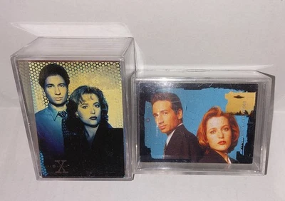 2001 Inkworks 1995 Topps X-Files Seasons 1 4 5 TV Show Trading Cards  Set 1-90 - Image 1 of 4