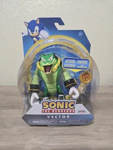 Sonic the Hedgehog Vector 4" Figur mit Super Ring Neu im Karton - Bild 1 von 2