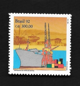 1992 Scott # 2351 Brazil Port of Santos Stamp  MNH - Picture 1 of 1
