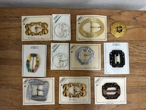 SPEDIZIONE GRATUITA! Lotto Vintage Carte Cintura Ultra Kraft Metallo Legno Stile Cucito Retrò - Foto 1 di 7