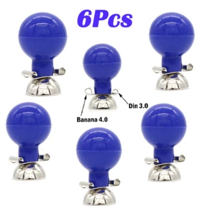 6Pcs/1Set Snap/Clip Ag AgCI Adult ECG/EKG Precordial Electrodes Suction Cup/ball - Picture 1 of 12