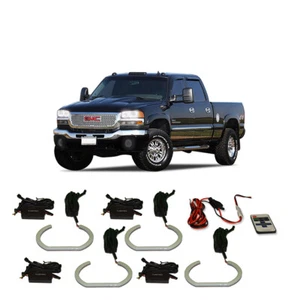 Bright White RF LED Headlight Halo Ring Kit for GMC Sierra 1500 99-06 - Picture 1 of 3
