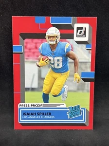 2022 Panini Donruss - Rated Rookie Press Proof Red #316 Isaiah Spiller (RC) - Picture 1 of 2