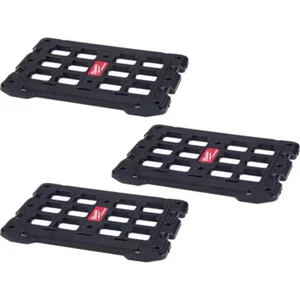 Milwaukee Packout Storage 18" Resin Wall Floor Mounting Plate Black (3-Pack) - Picture 1 of 12