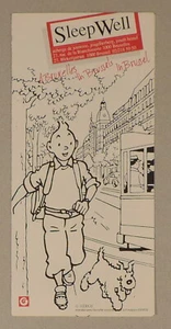 Herge Tim und Struppi Werbeprospekt Sleep Well Auberge in Brüssel 1990 sehr guter Zustand - Bild 1 von 3