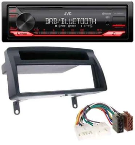 JVC Bluetooth USB DAB MP3 Autoradio für Toyota Corolla E12 2003-2008 dunkelgrau - Bild 1 von 7