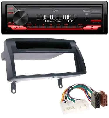 JVC Bluetooth USB DAB MP3 Autoradio für Toyota Corolla E12 2003-2008 dunkelgrau - Bild 1 von 4