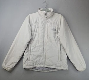 Chaqueta acolchada The North Face TNF para mujer manga larga cremallera completa cuello alto marfil talla M - Imagen 1 de 12