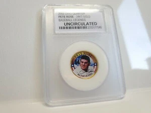 2002 Ohio Quarter PETE ROSE ORO 24KT non circolato HOF - Foto 1 di 1
