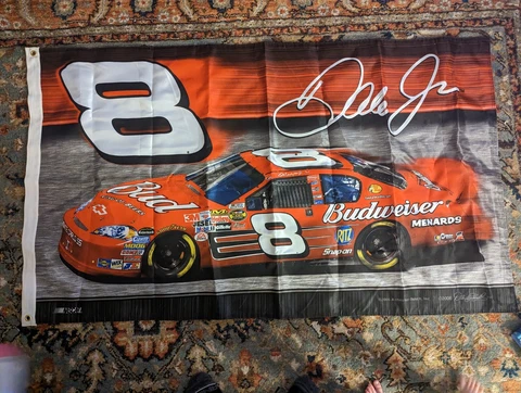 2006 Dale Earnhardt Jr 3’x5’ double sided Polyester flag. Anheuser-Bush, Inc Cover