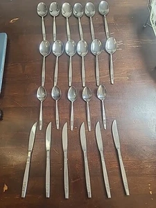 Vtg Madeira T.M. Japan Stainless Flatware Silverware 23 Piece LOT MCM  - Picture 1 of 18