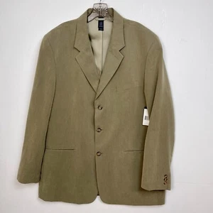 Claiborne Mens Lined Blazer Suit Jacket 3 Button Sport Coat Size 46L - Picture 1 of 11