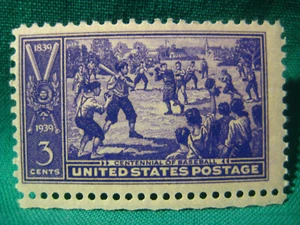 3c Baseball Centennial-MNH Single-Scott #855-Issued 1939 - Picture 1 of 2