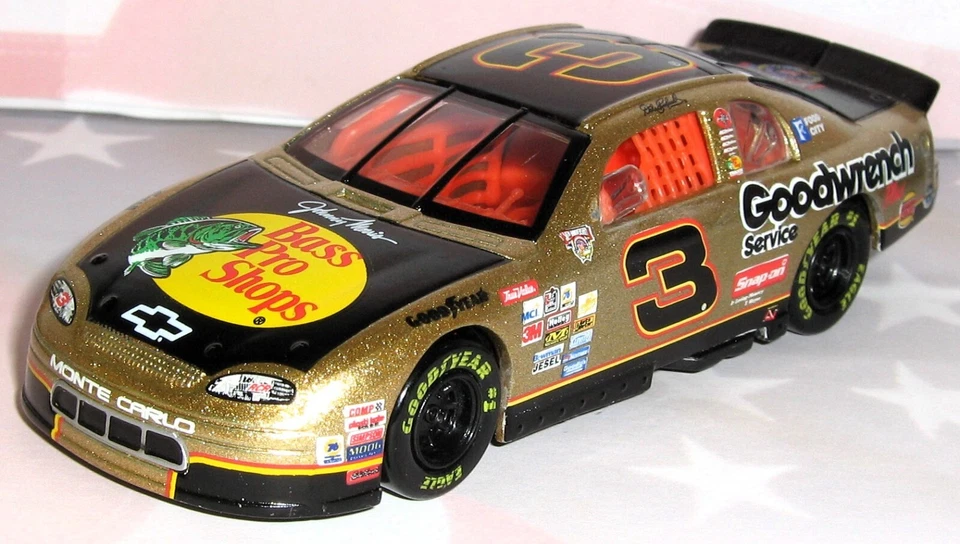 1/43 = NASCAR LEGEND DALE WONHARDT SR #3 / BASS PRO SHOPS / GM goodwrench 1998 Foto 1 de 3
