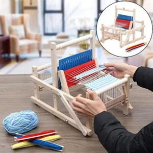 Weaving Loom Kit with Rigid Heddle Shed Stick, Wooden L Multi-Craft M4L1 U1S5 - Picture 1 of 12