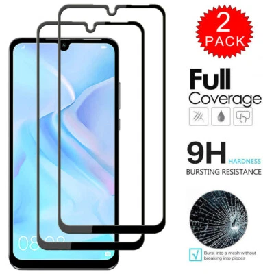 PACK de 2 protectores de pantalla de vidrio templado 9D cobertura completa para Huawei P30 P20 Lite Foto 1 de 4