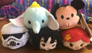 5 DISNEY Plush TSUM TSUMS - Storm Trooper, Dumbo, Mickey Mouse, Mowgli, Ariel 14 - Imagen 1 de 2