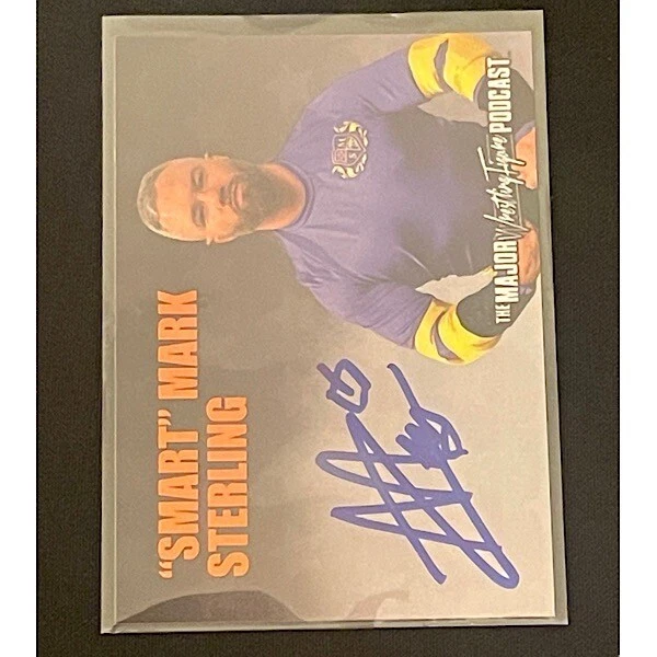 Smart Mark Sterling MWFP Major Wrestling Figure Podcast Card Auto Autograph - Image 1 of 1
