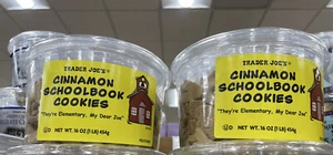 2 confezioni di biscotti Trader Joe's Cinnamon Schoolbook 16 OZ ogni confezione - Foto 1 di 12
