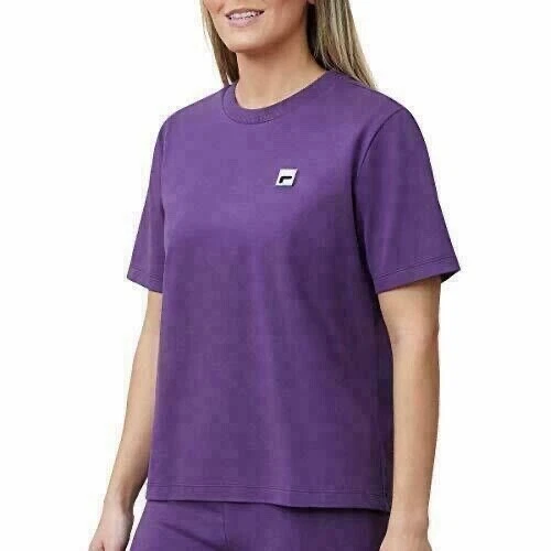 FILA Womens Short Sleeve Crew Neck Tee Gothic Grape Size L