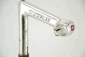 Titan (Switzerland) Pantograph Road Stem 25.8mm 120mm Silver Campagnolo L'Eroica - Picture 1 of 1