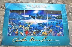 Poster Christian Riese Let Harmony Underwater Marine Orca Sea Life 35 x 26 - Foto 1 di 11