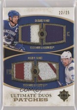 2010 Ultimate Collection Duos Jerseys /25 Henrik Sedin Daniel #UDJ-SS Patch HOF