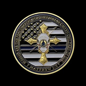 Moneda Desafío Línea Azul Delgada Excelente Regalo - Imagen 1 de 3