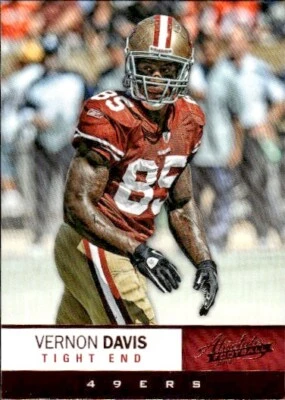 2012 Panini Absolute #81 Vernon Davis Retail San Francisco 49ers - Image 1 of 2
