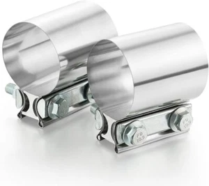 Exhaust Clamp,Butt Joint Band Clamp Sleeve Coupler 304 Stainless Steel 3I nch - Picture 1 of 7