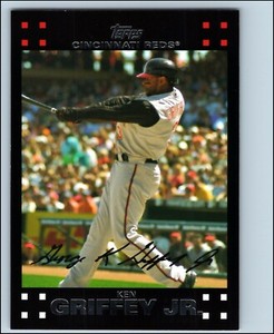 2007 Topps Baseball KEN GRIFFEY JR. #450 Ungraded MLB Cincinnati Reds HOF