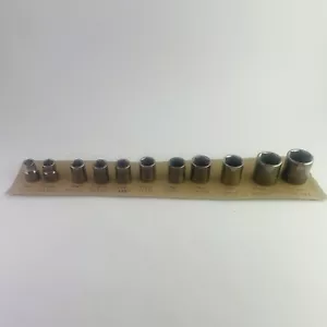 Craftsman G1&G2 Metric 11pc 3/8 Dr 6 pt Socket Set 9-15mm, 17mm, 18mm, 21mm 22mm - Picture 1 of 21