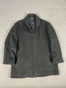 Giacca Uomo Ermenegildo Zenga Miscela Lana Rayon Zip Up Taglia L 52 Made In Italy - Foto 1 di 7