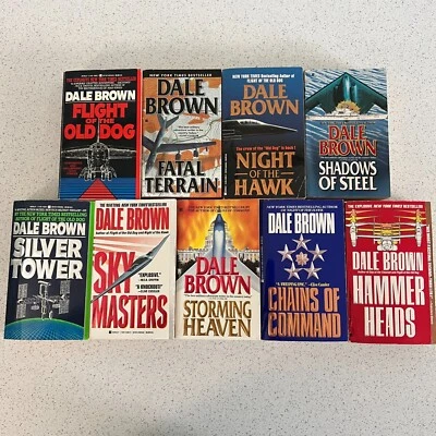 Lot of 9 Military War Fiction Thriller Suspense Dale Brown Paperback Books - Image 1 of 4
