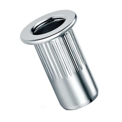 Blindnietmuttern M3-M10 gerändelt Aluminium Offen Flachkopf Nietmuttern Alu - Bild 1 von 3