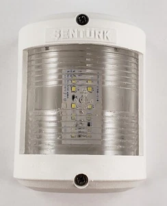 WHITE 12V - 24V LED Stern Navigation Light Marine Boat Yacht Up To 25m - Picture 1 of 3