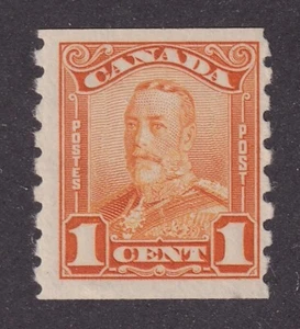MATT'S STAMPS SCOTT CANADA #160, 1-CENT GEORGE V COIL ISSUE, MH, CV$40 - Picture 1 of 3