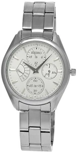 SEIKO Quartz 35MM White Dial SS Women's Watch SRL045P1 - Picture 1 of 3