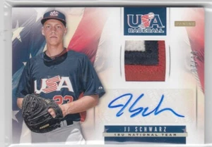 2013 JJ Schwarz Panini USA Box Set ROOKIE AUTO 3 COLOR PATCH /20 - #17 - Picture 1 of 1