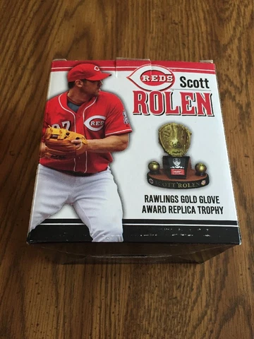2012 SCOTT ROLEN CINCINNATI REDS GOLD GLOVE AWARD REPLICA TROPHY - NEW Cover