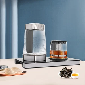 Hervidor Eléctrico Transparente 2 Quemadores Hervidor de Agua 2.5L/1000ml 1800W - Imagen 1 de 24