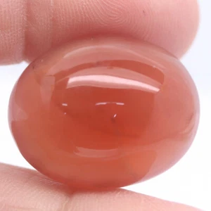 34,09 KT. Orange Achat Botswana Oval Cabochon 18 x 23 mm. - Bild 1 von 3