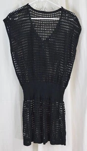 Bsubseach Women Crochet Hollow Out Swim Cover Up Black One Size - Picture 1 of 2