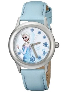 Orologio Frozen Elsa Acciaio Inox Cinturino Pelle Blu Quarzo Prezzo al pubblico consigliato $37,99 - Foto 1 di 1
