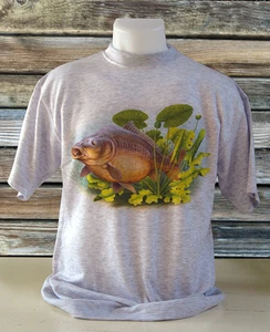 Carp Bursting through lilies by Chris Turnbull t shirt coarse fishing gift - Picture 1 of 9