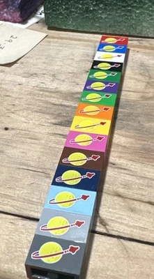 LEGO Classic Spaceman Logo 1x2 Bricks Lot (Decal Stickers) - Image 1 of 2