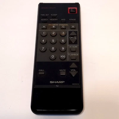 Controle remoto infravermelho Sharp G0628CESA preto portátil sem fio para televisão - Imagem 1 de 4