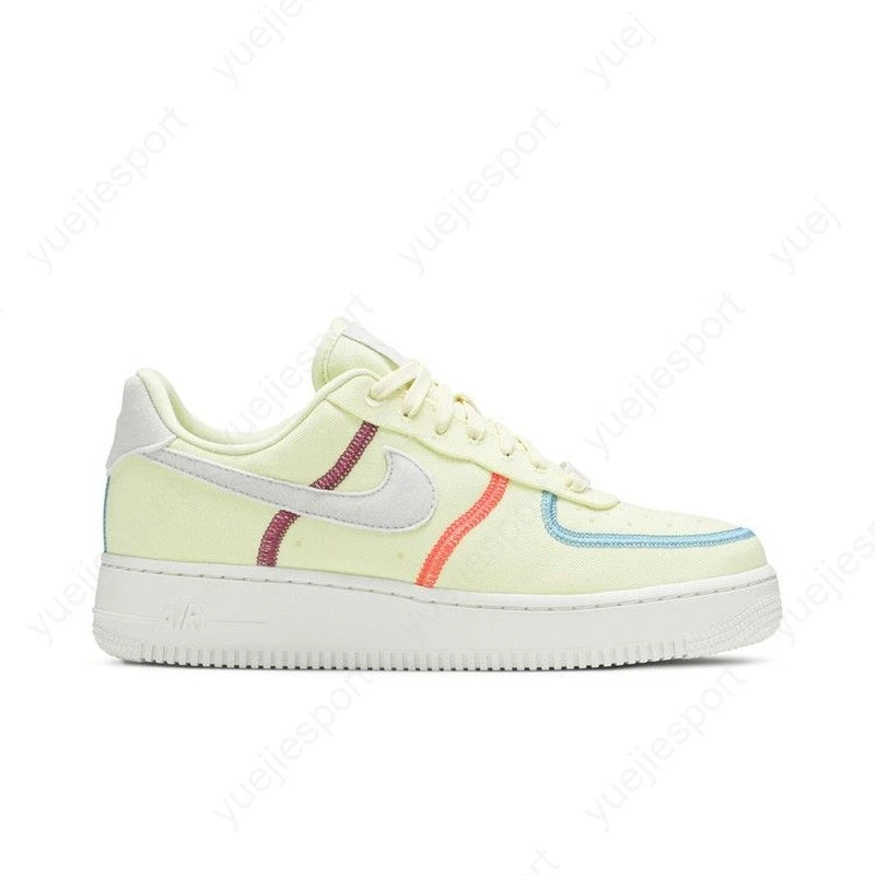 新品未使用 Nike Air Force 1 '07 LX 6.5 Nike Air Force 1 '07 LX Low Stitched Canvas - Life Lime W for sale